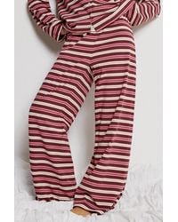 Wild Lovers - Elizabeth Stripe Pyjama Pants Small At Urban Outfitters - Lyst