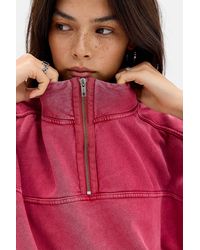 BDG - Legacy Quarter Zip Panelled Fleece - Lyst