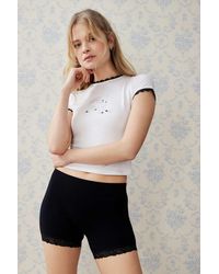 Out From Under - Lace Cycling Shorts - Lyst