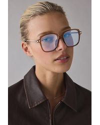 Urban Outfitters - Yana Rectangle Light Glasses - Lyst
