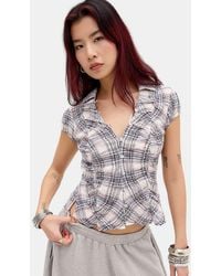 Kimchi Blue - Luna Ruched Shirt - Lyst