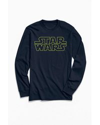 Urban Outfitters Star Wars Classic Logo Long Sleeve Tee - Blue