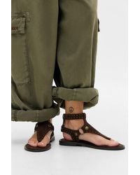 Urban Outfitters - Uo Brown Spirit Suede Gladiator Sandals - Lyst
