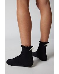 Urban Outfitters - Ribbed Ruffle Crew Sock - Lyst