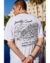 Urban Outfitters - Uo White Amalfi Coast Graphic Tee - Lyst