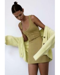 Urban Outfitters Uo Ramona Corset Knit Mini Dress - Green