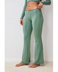 Out From Under - Peggy Pointelle Flare Lounge Pant - Lyst
