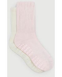 Fraise - Slouch Duo Pilates Grip Socks Set Of 2 - Lyst