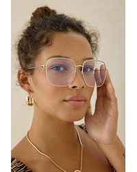 Urban Outfitters - Brea Square Light Glasses - Lyst