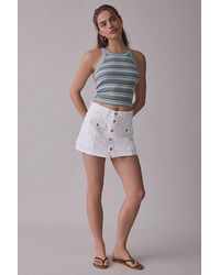 Levi's - Button-Front Denim Mini Skort - Lyst