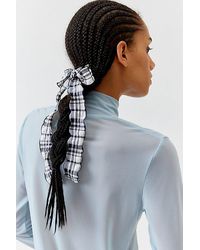 Urban Outfitters - Wavy Gingham Bow Barrette - Lyst