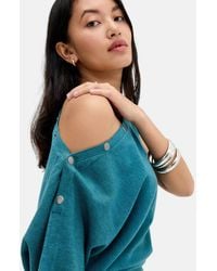 Urban Outfitters - Uo Popper Short Sleeve Batwing Top - Lyst