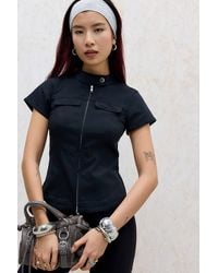 Silence + Noise - Silence + Noise Simi Moto Shirt Jacket - Lyst