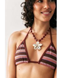 Urban Outfitters - Uo Striped Seamless Triangle Bikini Top - Lyst