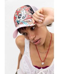 Ed Hardy - Uo Exclusive Beautiful Ghost Cap - Lyst