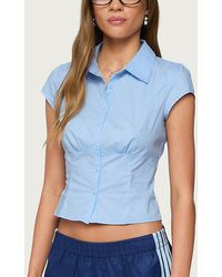 Edikted - Massie Tailored Button Up Shirt Top - Lyst