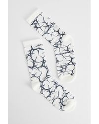 Urban Outfitters - Uo Ecru Barbed Wire Socks - Lyst
