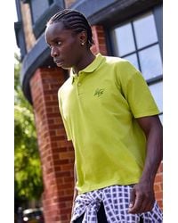 iets frans... - Script Shrunken Polo Shirt - Lyst