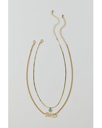 Urban Outfitters - Zodiac Nameplate Layering Necklace Set - Lyst