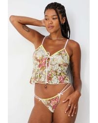 Out From Under - Mindy Floral Lace Thong - Lyst