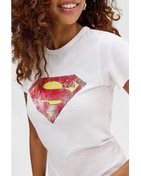 Urban Outfitters - Uo Superman Logo Baby Graphic Tee - Lyst