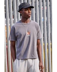 Urban Outfitters - Uo Washed Black Pot Graphic Tee - Lyst