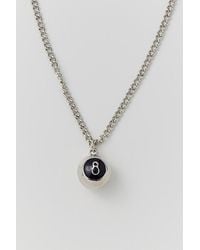 Urban Outfitters - 8-Ball Stainless Steel Pendant Necklace - Lyst