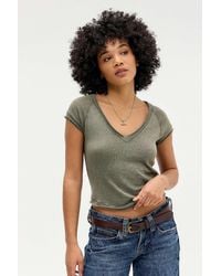 BDG - V-neck Slub T-shirt - Lyst