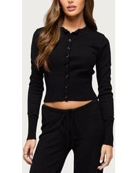 Edikted - Montanna Rib Knit Cardigan - Lyst