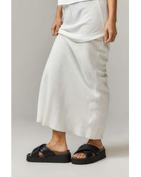 Urban Outfitters - Uo Black Indie Cross Strap Leather Sandals - Lyst