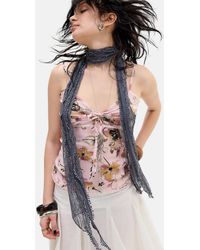Urban Outfitters - Uo Lace Tassle Skinny Scarf - Lyst