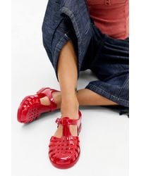 Juju - Red Riley Fisherman Jelly Shoes - Lyst