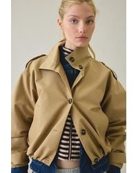 Steve Madden - Fayden Cropped Trench Jacket - Lyst