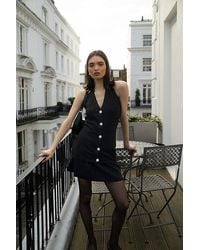 Amy Lynn - Clarissa V-Neck Halter Glow Knit Top - Lyst