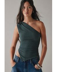 Vintage & ReMADE by UO - Remade By Uo Remnants Twisted One-Shoulder Asymmetrical Top - Lyst