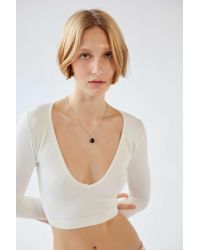 Out From Under Josie Seamless Long Sleeve Top in Black | Lyst