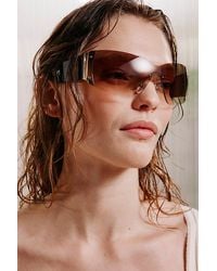 Urban Outfitters - Brittney Y2K Shield Sunglasses - Lyst