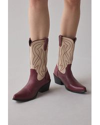 Urban Outfitters - Uo Leena Two-Tone Cowboy Boot - Lyst