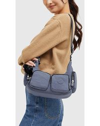 Kipling Rikka Small Cargo Nylon Crossbody Bag in Blue | Lyst
