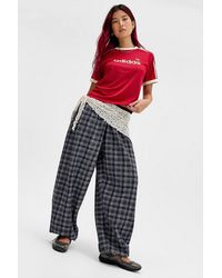 adidas - Originals Red Mesh Tee 2xs At Urban Outfitters - Lyst