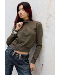 Urban Outfitters - Uo Lotta Asymmetric Track Jacket - Lyst