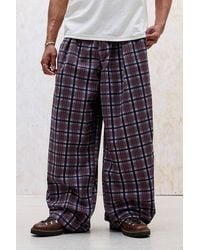 BDG - Purple Bobbi Check Baggy Trousers - Lyst