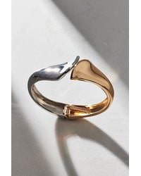 Urban Outfitters - Flynn Mixed Metal Cuff Bracelet - Lyst