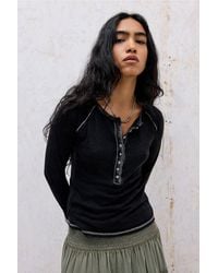 BDG - Baxter Long Sleeve Henley T-shirt - Lyst
