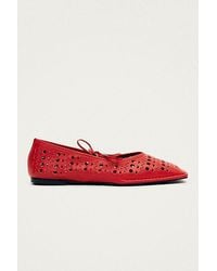 Alohas - Sway Slit Leather Ballet Flat - Lyst