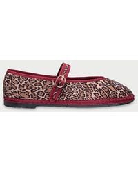 Flabelus - Leopard Mary Jane Flat - Lyst