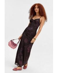 Motel - Purple Kalana Mesh Maxi Dress - Lyst