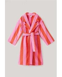 Homeys - Striped Cotton Robe - Lyst