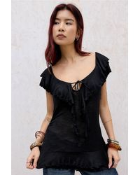 Urban Outfitters - Uo Bella Ruffle Top - Lyst