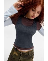 Jaded London - Lexie Triple Layer Long Sleeve Top Uk 6 At Urban Outfitters - Lyst